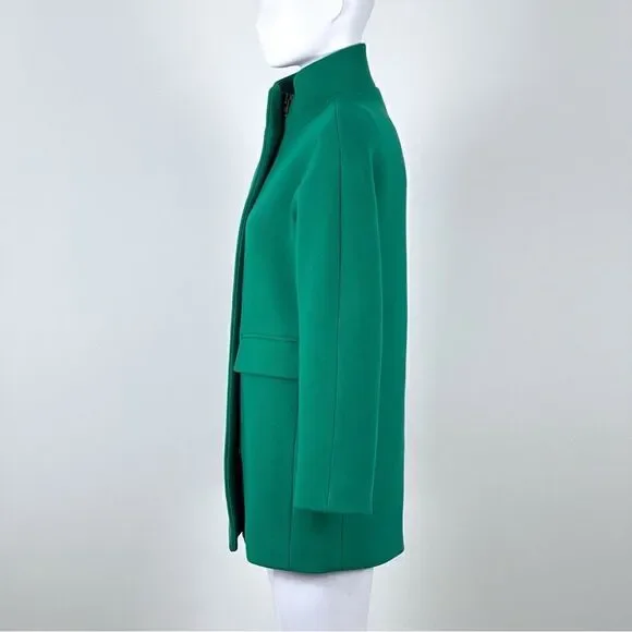 J. Crew Kelly Green Stadium Cloth Wool Coat - Picture 4 of 16